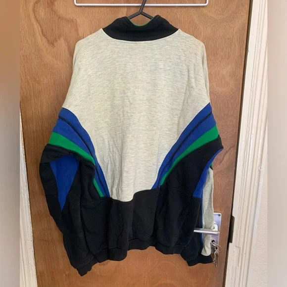 Vintage Puma Sweater Sweatshirt Crewneck Zip-Up Pullover Retro Size Medium M - Picture 2 of 4